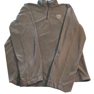 Landway Mayo Clinic Fleece Pullover Womens 2XL Gray Quarter Zip Mock Neck Jacket